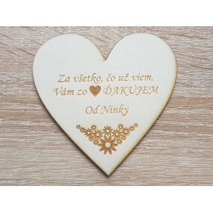 Drevená magnetka-pre pani učiteľku 9cm