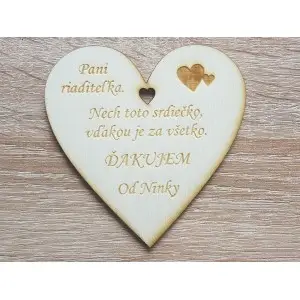 Drevená magnetka-pre pani riaditeľku 9cm