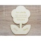 Magnet flower thank you to the teacher 14cm/piece