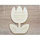 Magnet Tulpe Dankeschön für die Lehrerin 14 cm/Stück