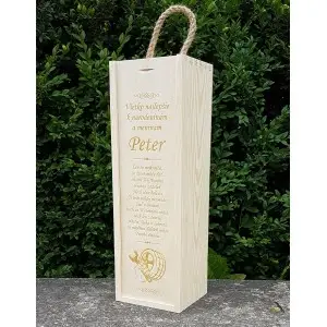 Holzverpackung für 1 Flasche