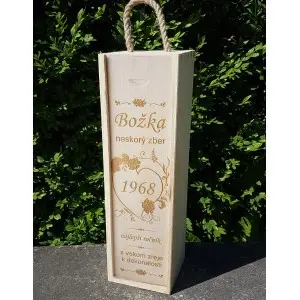 Wooden gift package for wine
