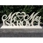 Svadobný stojan Mr a Mrs