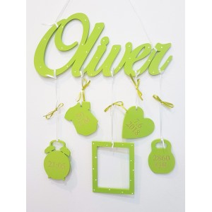 5 pendant accessories with the name color green