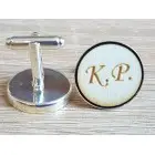 Manžety okrúhle s iniciálkami