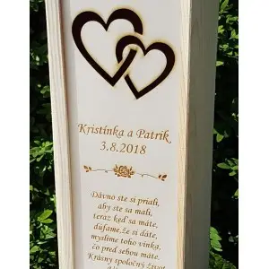 Geschenk für das frisch vermählte Paar - Herzen 2