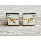 Prírodné manžety štvorcové s obrázkom