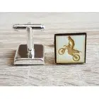 Maßgeschneiderte quadratische Manschettenknöpfe für die Hochzeit