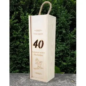 Holzverpackung für 1 Flasche