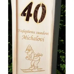 Holzverpackung für 1 Flasche 2