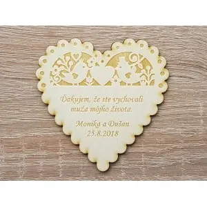 Svadobné magnetky veľké 9x9x0,3cm-vychovali muža