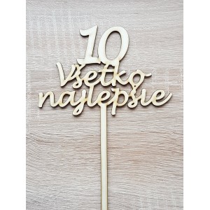 Wooden stake all the best 10