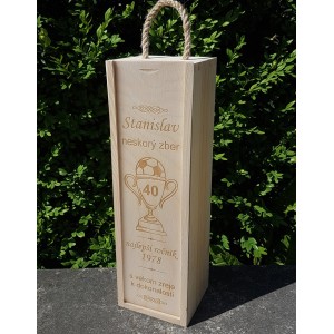 Wooden football display