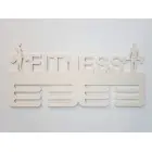 Vešiak na medaile s menom fitness 45cm