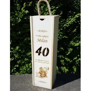 Holzverpackung für 1 Flasche