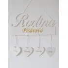 Tabuľka rodina šírka 33cm