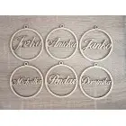 Name on a snowflake 16cm price per piece