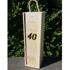 Drevená darčeková krabica na víno gravírovanie z fotky