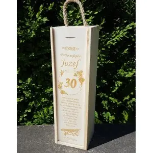 Holzverpackung für 1 Flasche