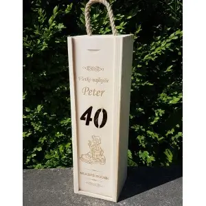 Holzverpackung für 1 Flasche
