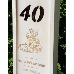 Holzverpackung für 1 Flasche 2