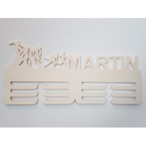 Medaillenhänger mit Name und kompliziertem Motiv 45cm 2