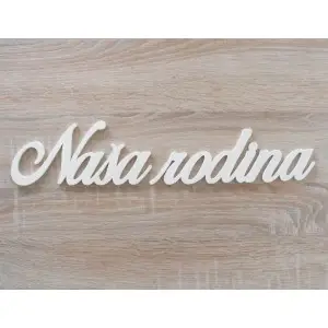 Product - Inscription on a family calendar - Our family 39x7.5cm