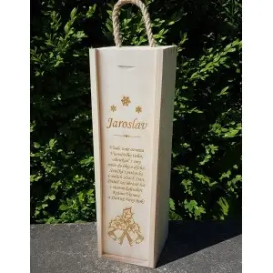 Wine packaging with a Christmas motif
