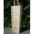 Weinverpackung mit Weihnachtsmotiv