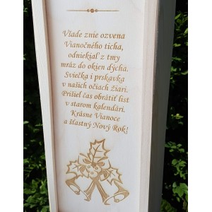 Weinverpackung mit Weihnachtsmotiv 2