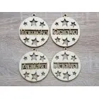Name in snowflake 8cm price per piece