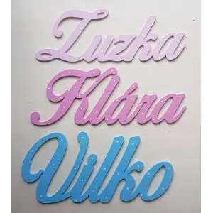 Product - Custom hand-painted wooden name 2