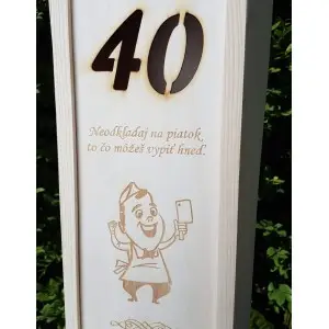 Wooden packaging for 1 bottle 2