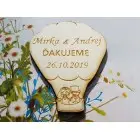 Svadobné magnetky lietajúci balón 50x65x3mm