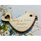 Wedding magnets dove 78x46x3mm