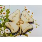 Wedding magnets clover 60x50x3mm