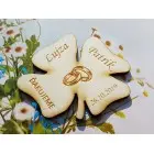 Wedding magnets clover 60x50x3mm