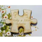 Hochzeitsmagnete Puzzle 70x52x3mm