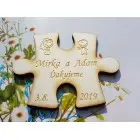 Wedding magnets puzzle 70x52x3mm
