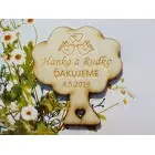 Svadobné magnetky strom 56x62x3mm