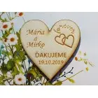 Svadobné magnetky forever 55x55x3mm