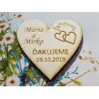 Wedding magnets forever 55x55x3mm