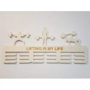 Wooden hanger for medals 2