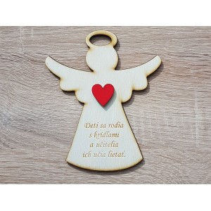 Engelsengel-Danksagung an die Lehrerin 12x14cm