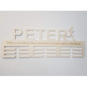 Medal holder with name and laser-engraved text 55cm 2