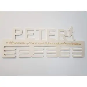 Medal holder with name and laser-engraved text 55cm 2