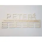 Medaillenhalter mit Namen und gelasertem Text 55cm