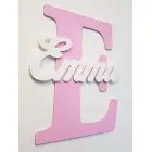 Drevené písmeno s menom cca 30cm - E - Emma