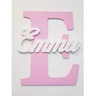 Drevené písmeno s menom cca 30cm - E - Emma