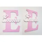 Drevené písmeno s menom cca 30cm - E - Emma